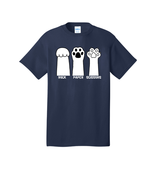 Rock Paper Scissors Cat Tee