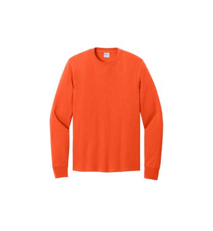 Custom Print Port & Co. Youth Long Sleeve Core Cotton Tee