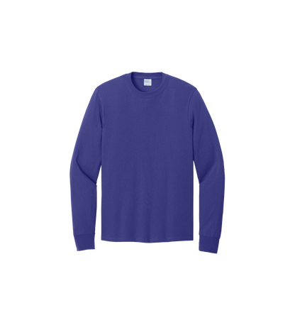 Custom Print Port & Co. Youth Long Sleeve Core Cotton Tee