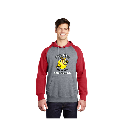 Pal-Mac Softball Sport-Tek Raglan Colorblock Pullover Hooded Sweatshirt
