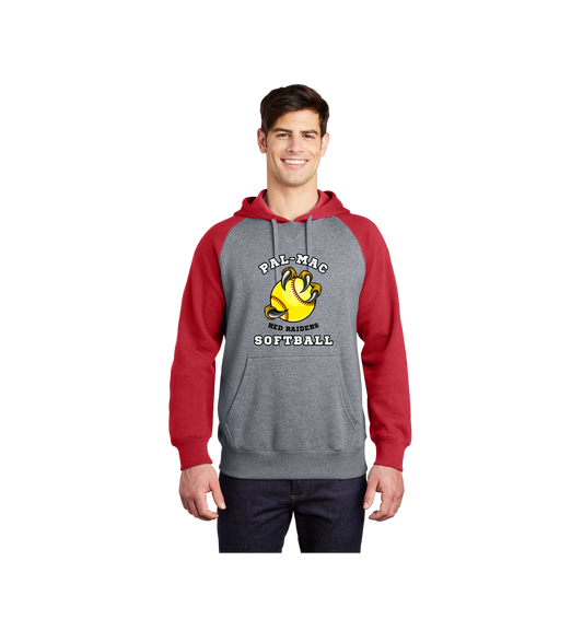 Pal-Mac Softball Sport-Tek Raglan Colorblock Pullover Hooded Sweatshirt