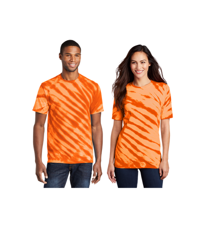 Custom Print Port & Co. Tiger Stripe Tie-Dye Tee