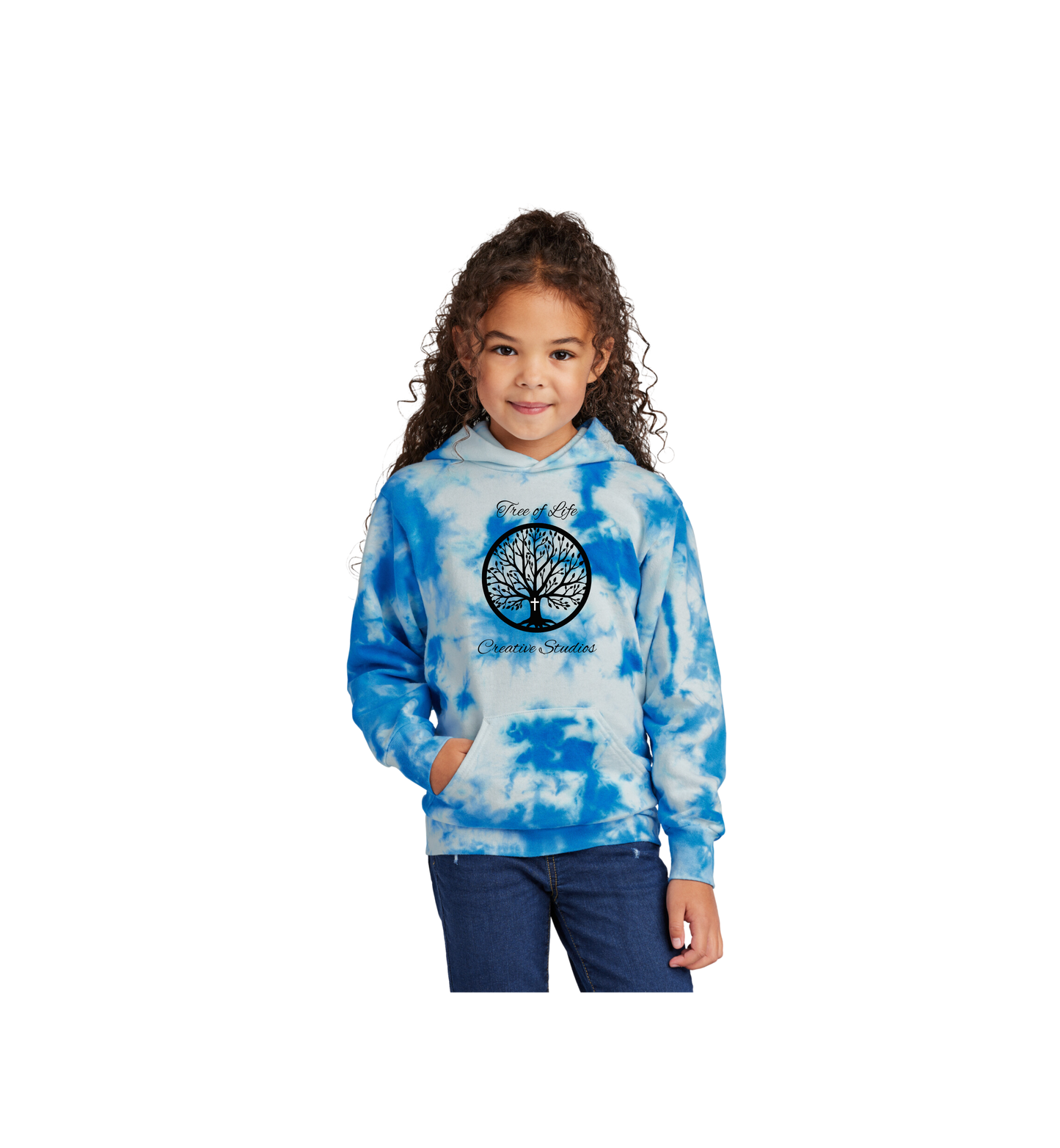 Tree of Life Youth Port & Company® Crystal Tie-Dye Pullover Hoodie