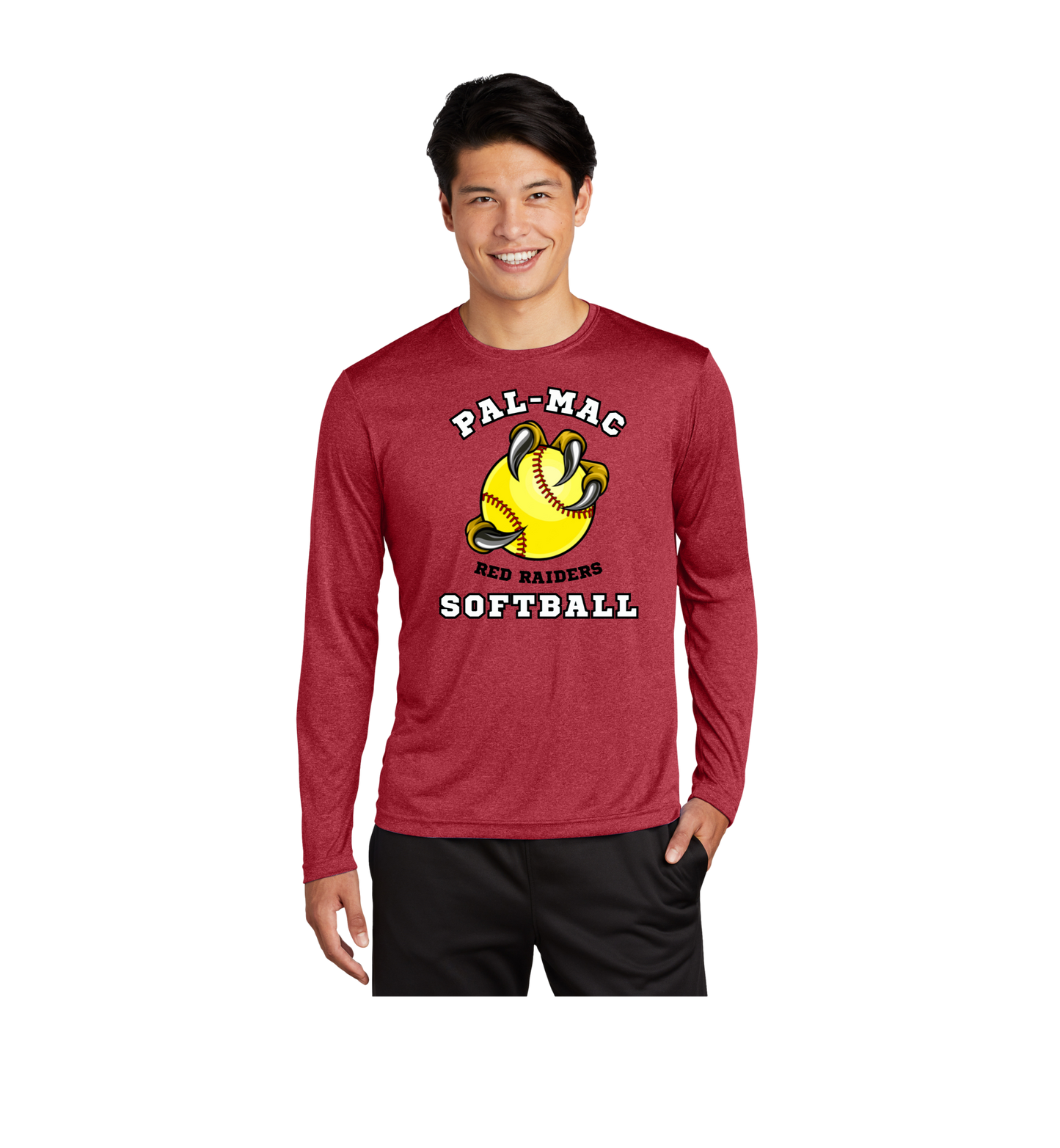 PM Player Sport-Tek® Long Sleeve Heather Contender™ Tee
