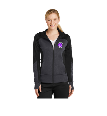 Lake Effect LST245  Sport-Tek® Women's Tech Fleece Colorblock Full-Zip Hooded Jacket