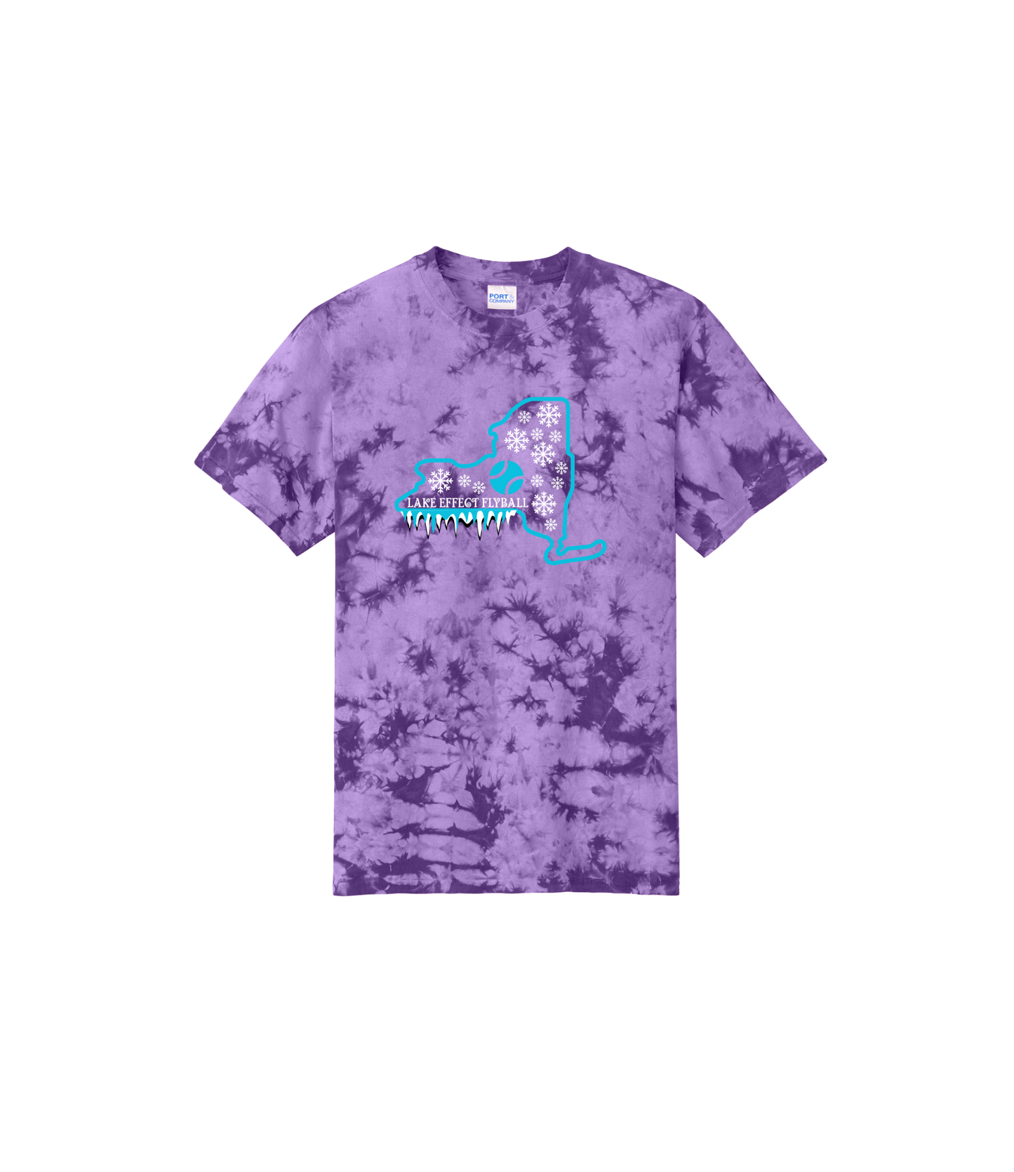 Lake Effect Flyball 2025 Black Out White Out Tee