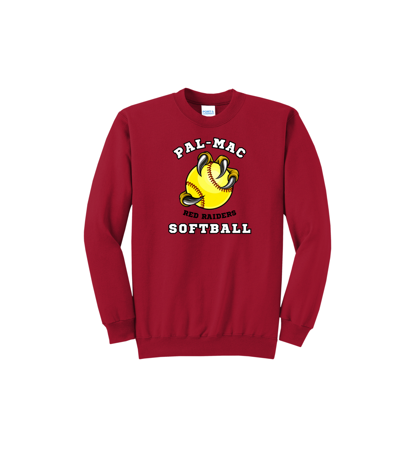 Pal-Mac Softball Fleece Crewneck Sweatshirt