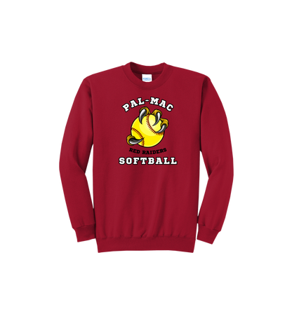 Pal-Mac Softball Fleece Crewneck Sweatshirt