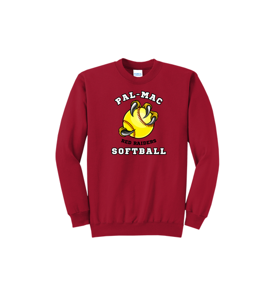 Pal-Mac Softball Fleece Crewneck Sweatshirt