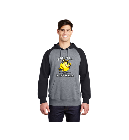 Pal-Mac Softball Sport-Tek Raglan Colorblock Pullover Hooded Sweatshirt