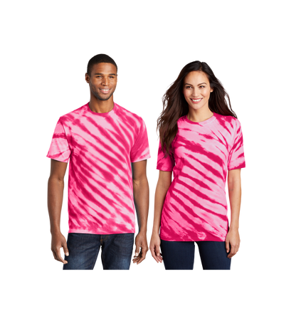 Custom Print Port & Co. Tiger Stripe Tie-Dye Tee