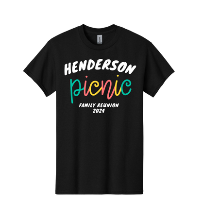 Custom Colorful Custom Family Reunion Tee