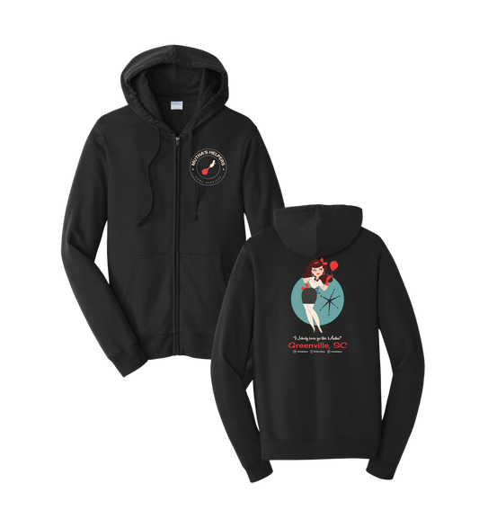 Mutha's Helpers Classic Fleece Full-Zip Hooded Sweatshirt