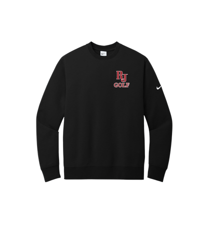 Red Jacket Golf Nike Club Fleece Crewneck Sleeve Swoosh Crew
