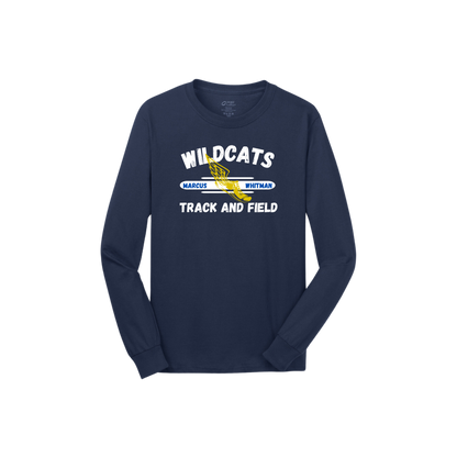 Whitman Wildcats Track & Field Port & Company® Long Sleeve Tee