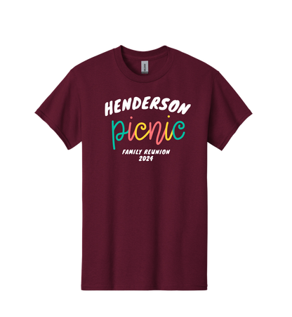 Custom Colorful Custom Family Reunion Tee
