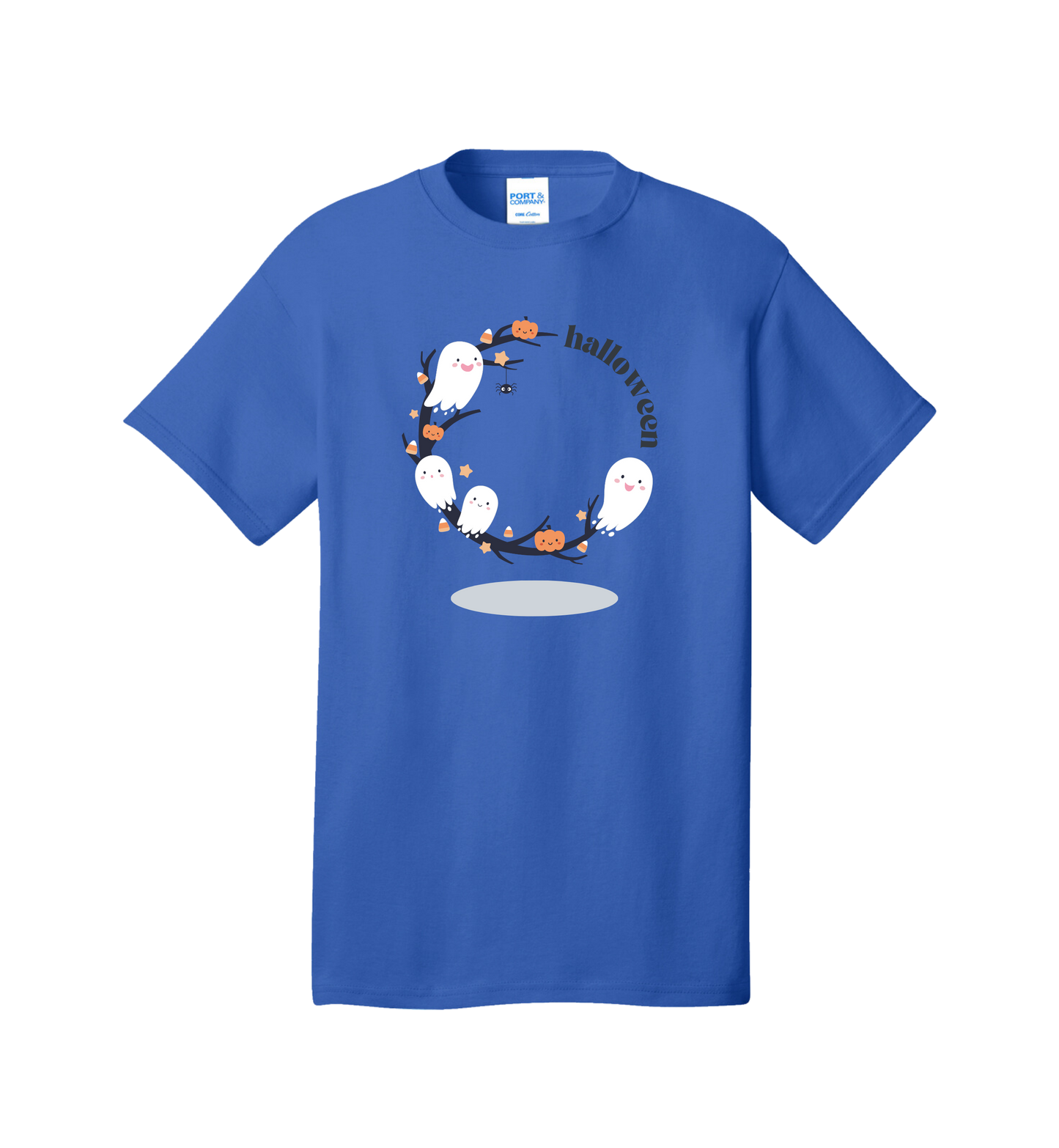Halloween Ghost & Candy Corn Vibe Tee