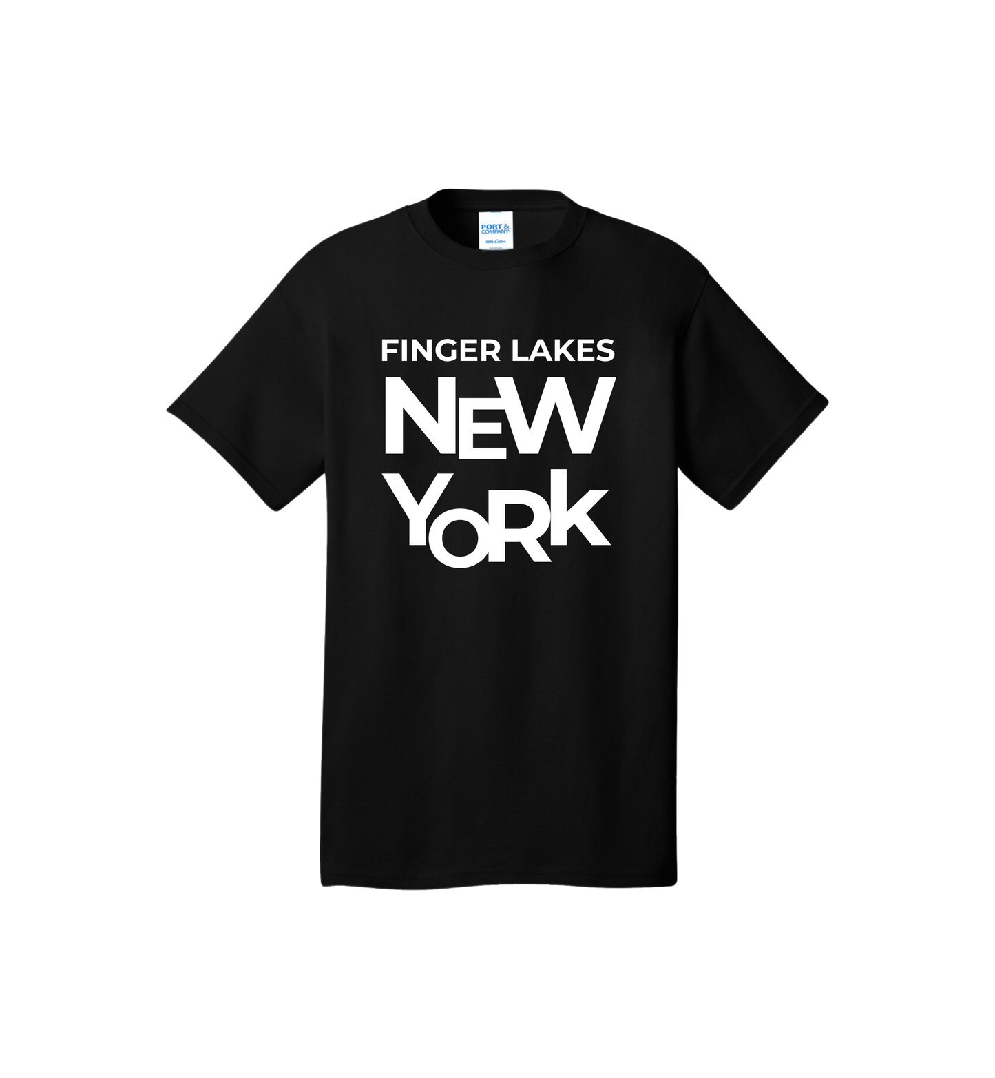 Finger Lakes New York Blocky T Shirt
