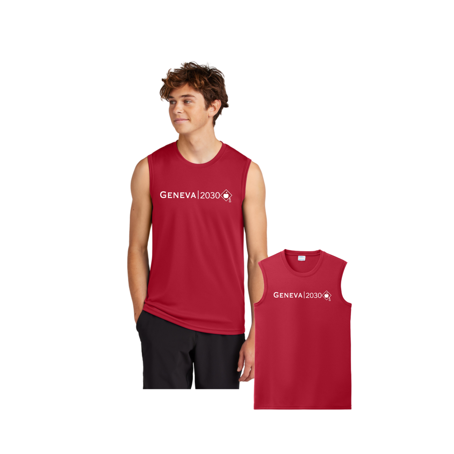 CCESL & Geneva 2030 Performance Sleeveless Tee
