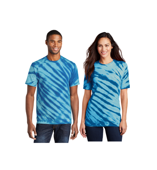 Custom Print Port & Co. Tiger Stripe Tie-Dye Tee