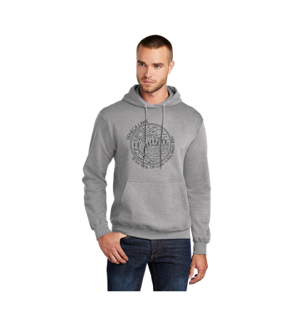 The Finger Lakes Seneca Lake Scene with Factoids Hoodie
