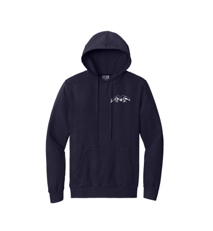 HWS Senior Bar Crawl Port & Company® Beach Wash® Garment-Dyed Pullover Hooded Sweatshirt Pocket Logo