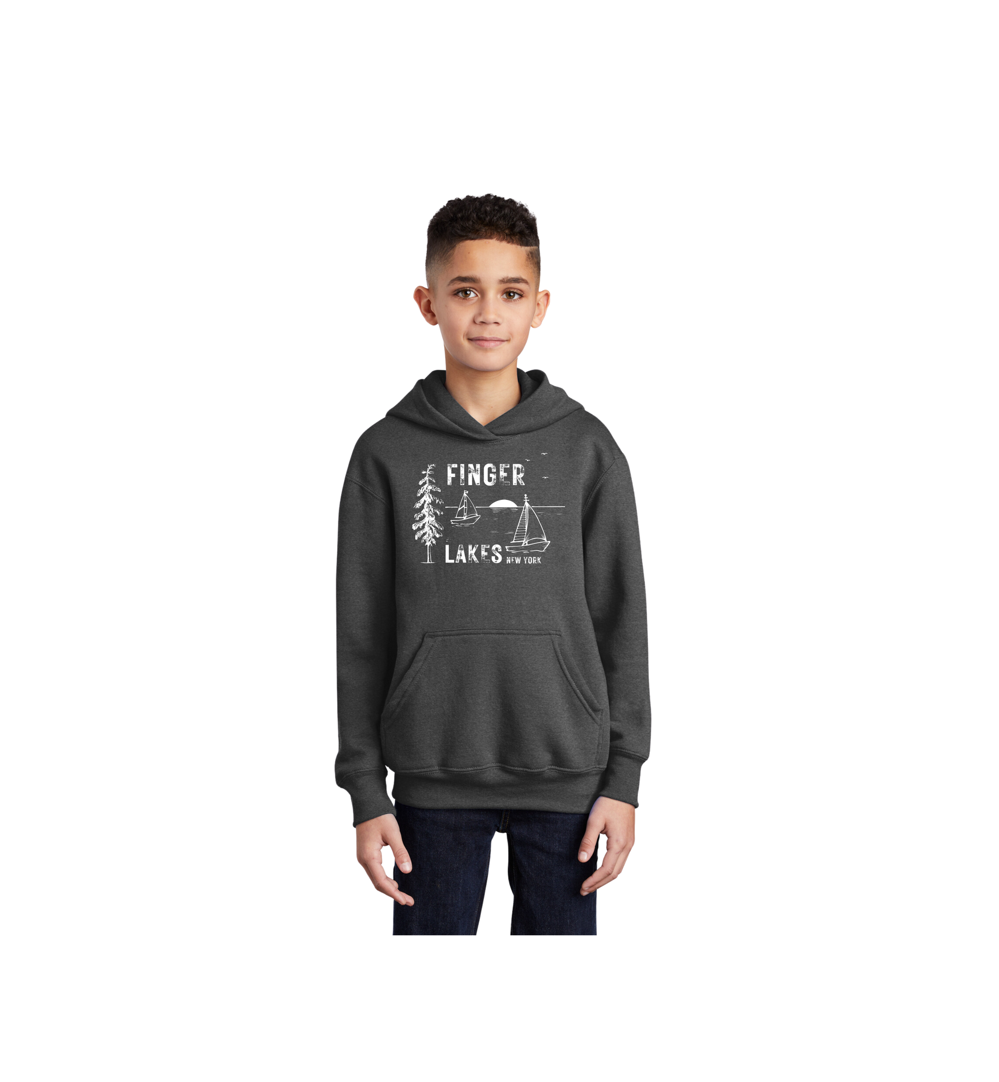 Finger Lakes New York Hoodie Seneca Lake Sailing Geneva
